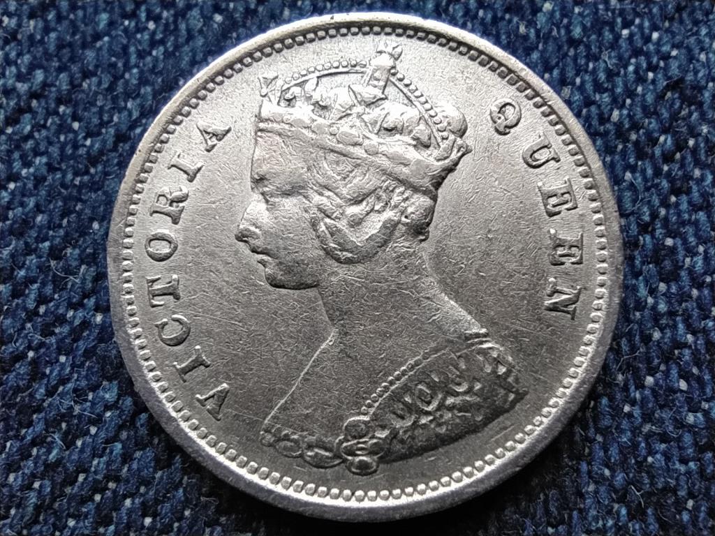 Hongkong Viktória (1842-1901) .800 ezüst 10 cent