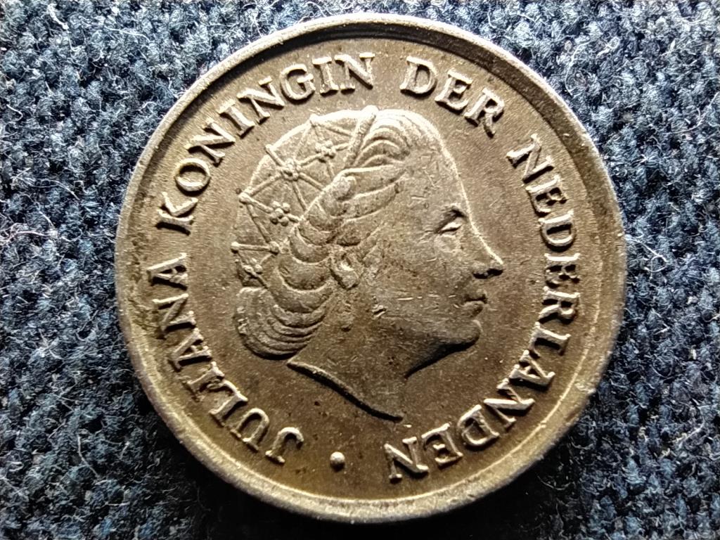 Holland Antillák Júlia (1948-1980) .640 ezüst 1/10 gulden