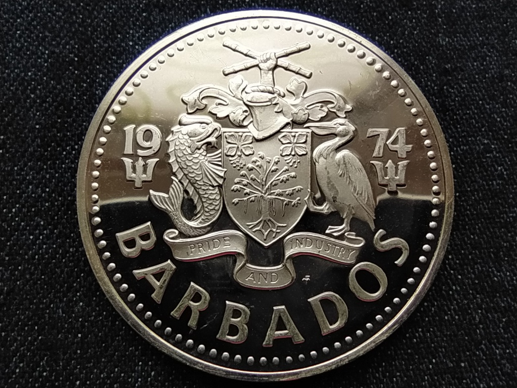 Barbados II. Erzsébet (1966-2021) .925 ezüst 10 Dollár