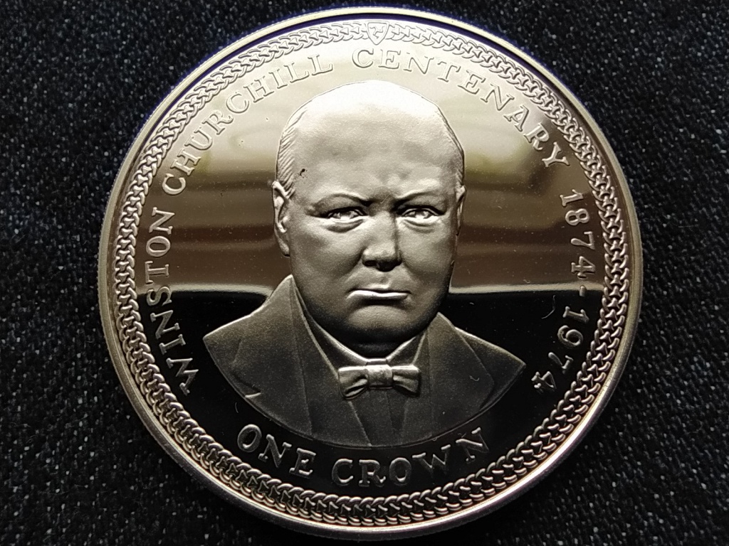 Man-sziget Winston Churchill .925 ezüst 1 Korona