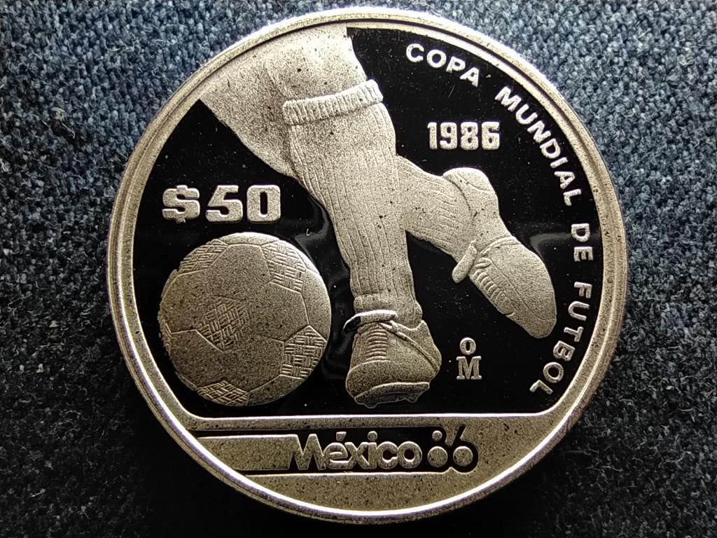 Mexikó Labdarúgó Világbajnokság Mexikó 1986 .925 ezüst 50 Pezó