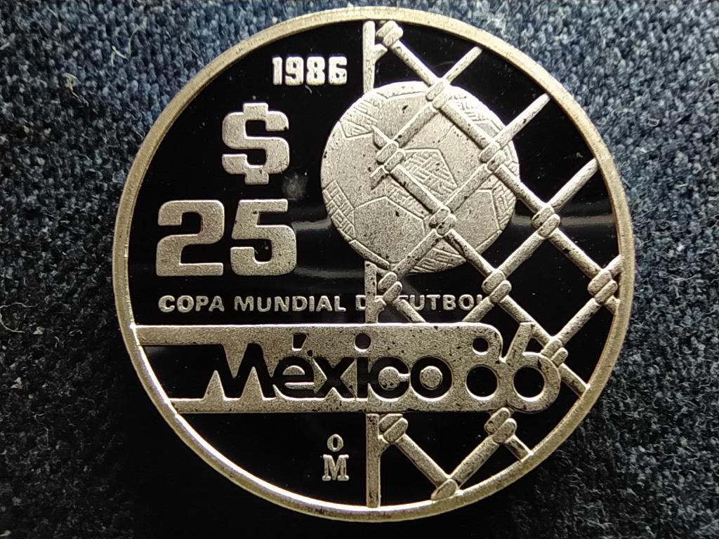 Mexikó Labdarúgó Világbajnokság Mexikó 1986 .925 ezüst 25 Pezó