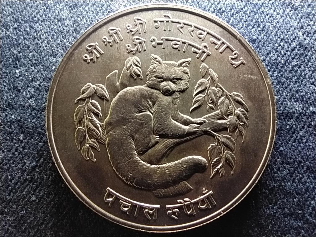 Nepál Vörös panda .500 ezüst 50 Rúpia