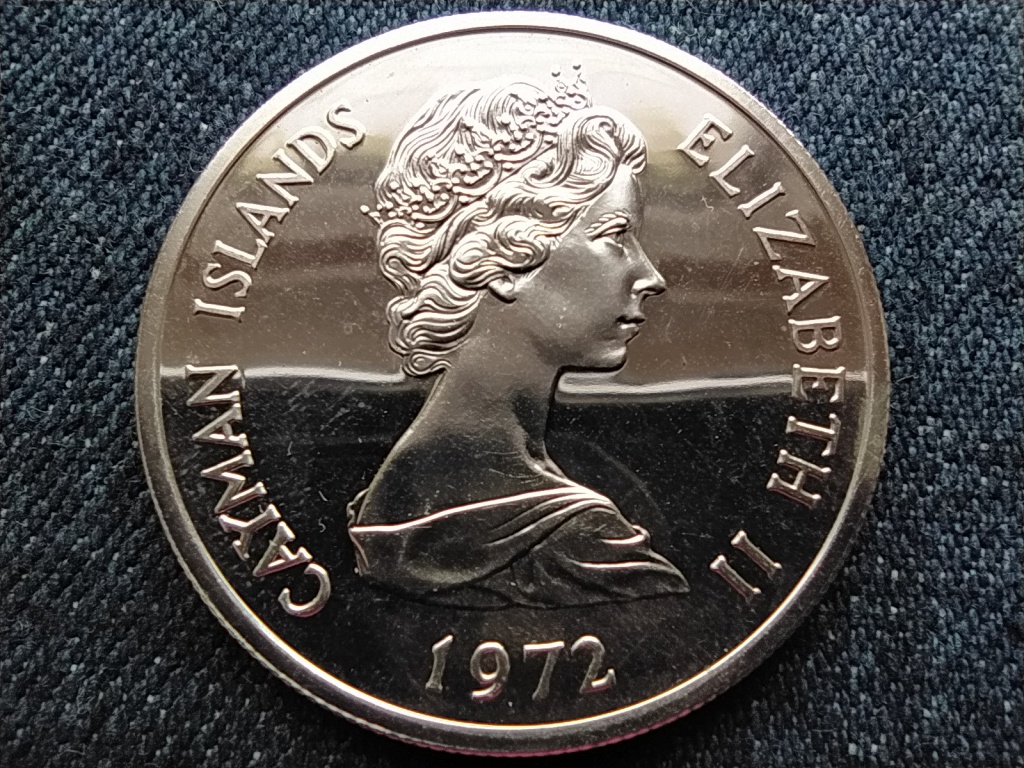 Kajmán-szigetek II. Erzsébet (1952-) .925 ezüst 1 dollár