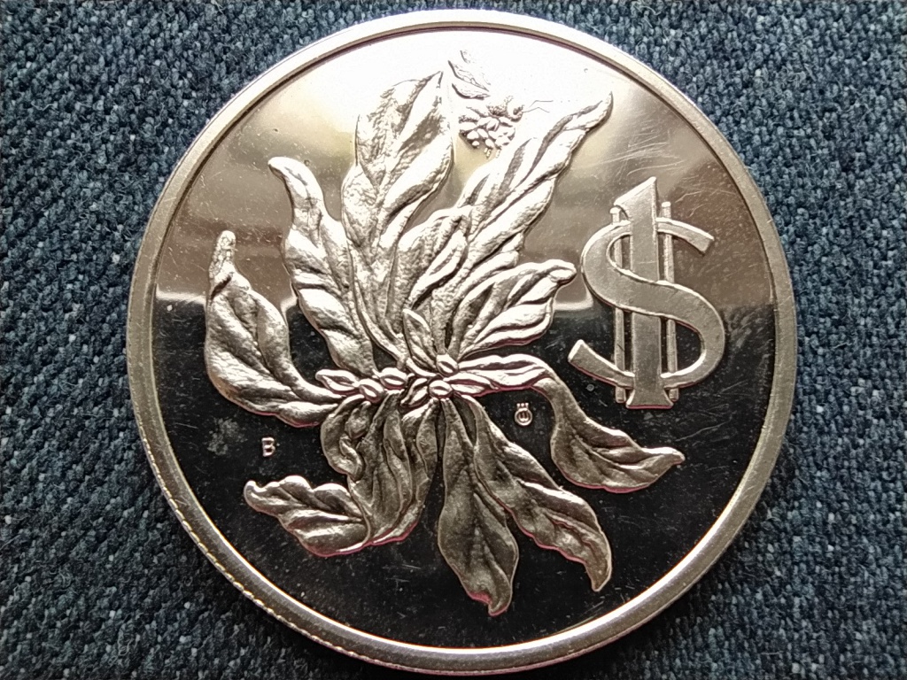 Kajmán-szigetek II. Erzsébet (1952-) .925 ezüst 1 dollár