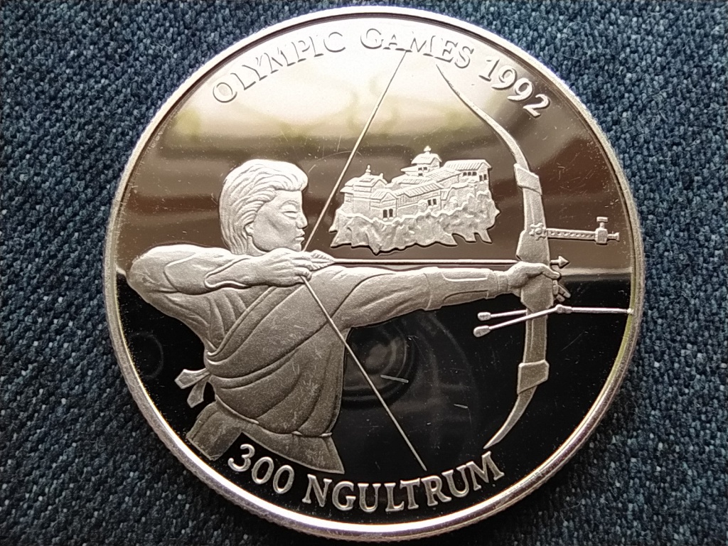 Bhután 1992 Summer Olympics, Barcelona Íjászat .925 ezüst 300 Ngultrum
