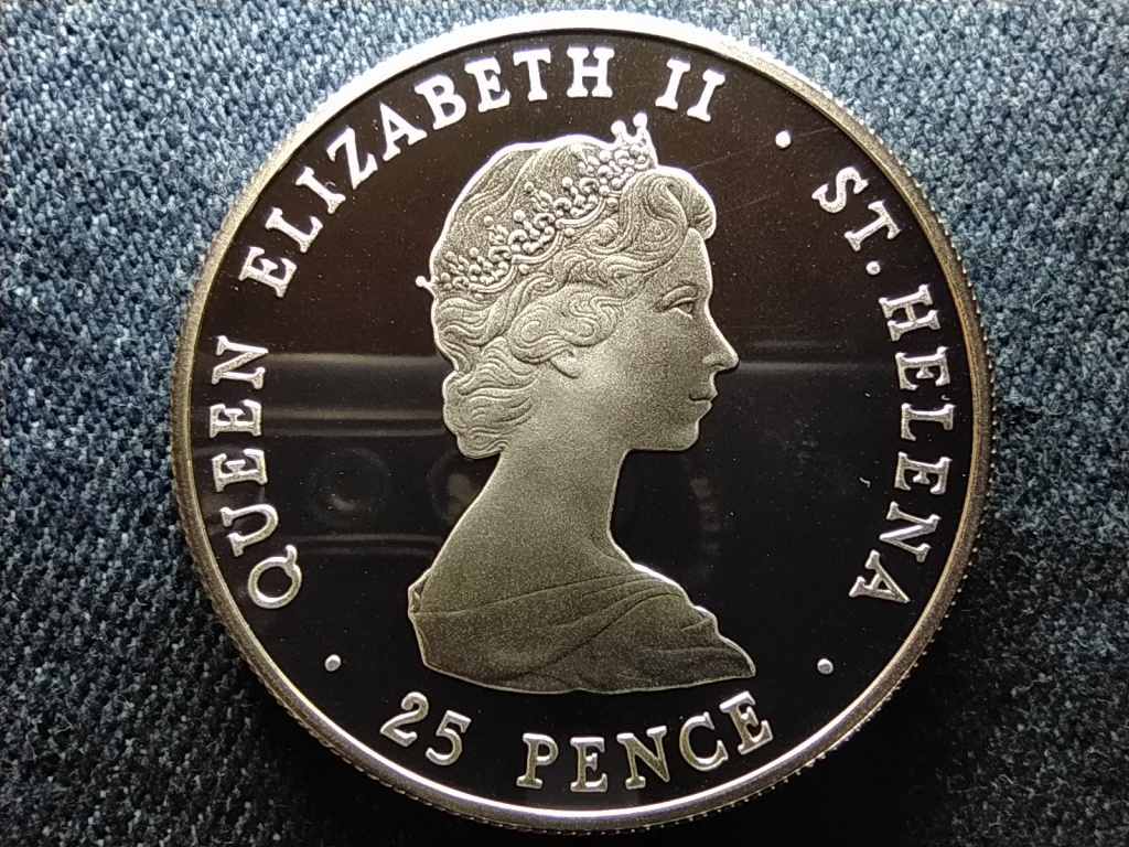 Szent Ilona Károly herceg és Lady Diana esküvője .925 ezüst 25 penny