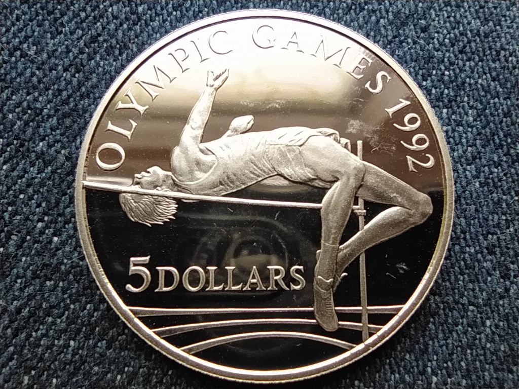 Cook-szigetek 1992. évi nyári olimpia .500 ezüst 5 Dollár
