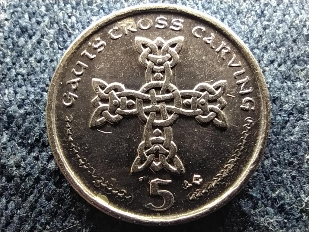 Man-sziget II. Erzsébet 5 penny