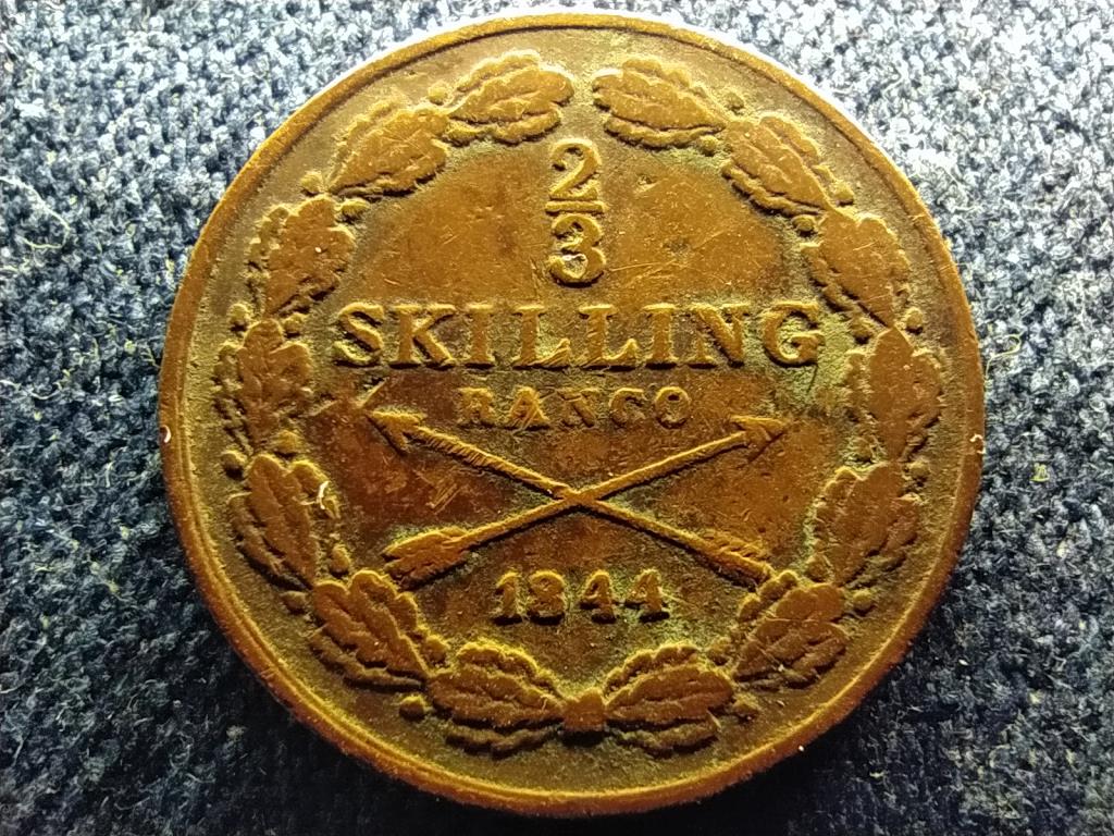 Svédország I. Oszkár (1844-1859) 2/3 skilling banco