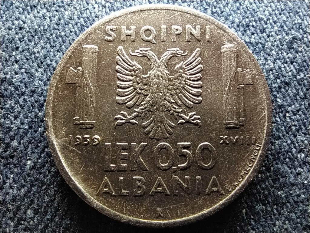 Albánia III. Viktor Emánuel 0,5 Lek