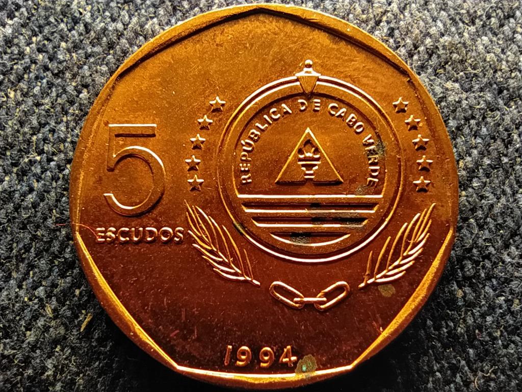 Zöld-foki Köztársaság Köztársaság (1975- ) 5 escudo