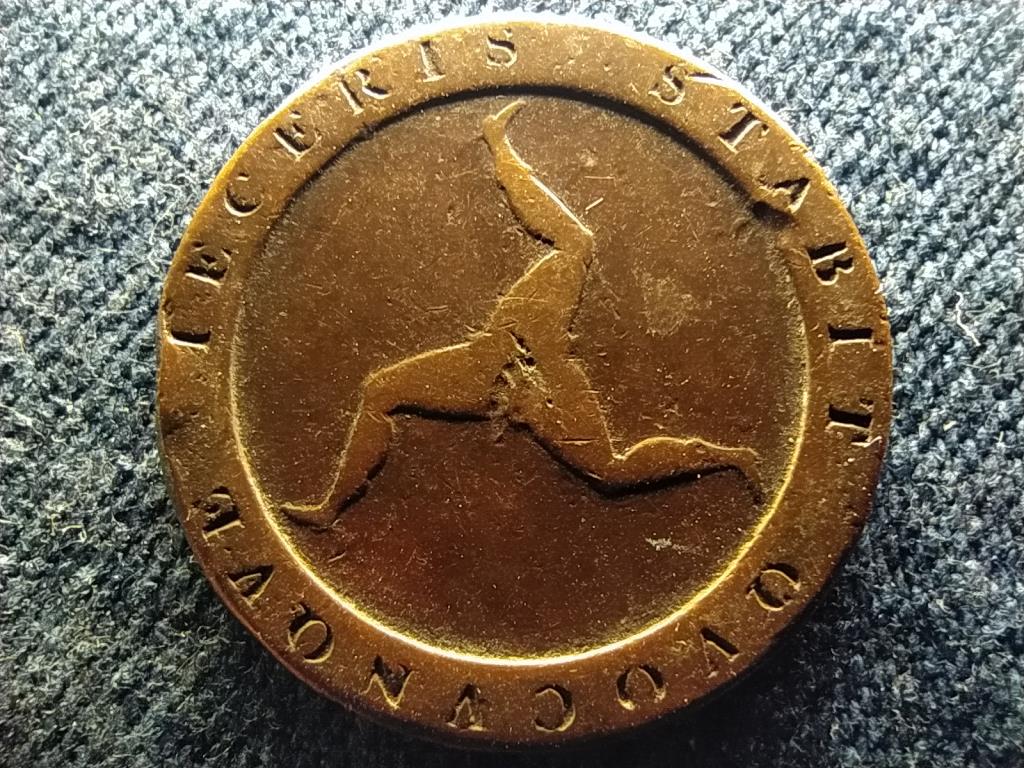 Man-sziget III. György (1760-1820) 1/2 penny