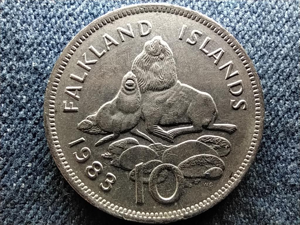 Falkland-szigetek II. Erzsébet (1952-2022) 10 Penny