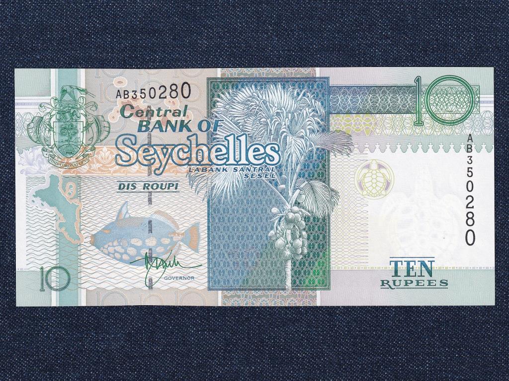 Seychelle-szigetek 10 rúpia bankjegy