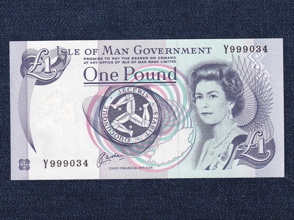 Man-sziget 1 font bankjegy