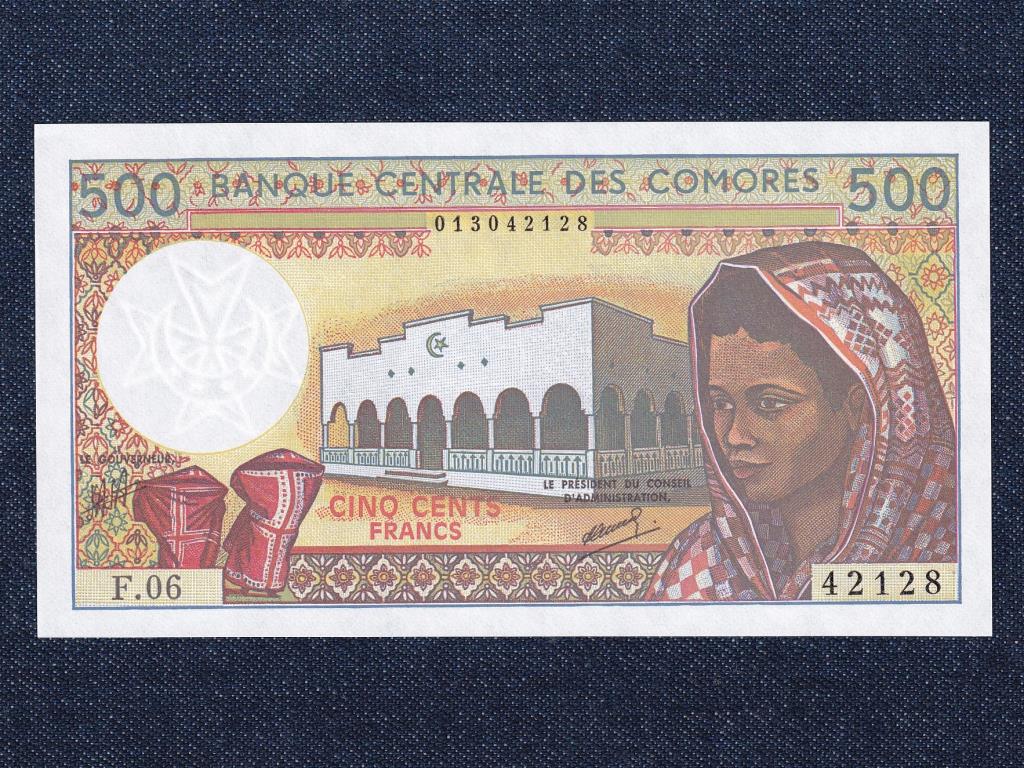 Comoro-szigetek Szövetségi Iszlám Köztársaság (1975-2001) 500 Frank bankjegy