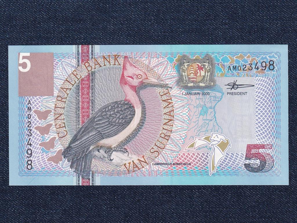 Suriname 5 gulden bankjegy