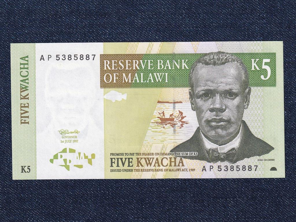 Malawi 5 kwacha bankjegy
