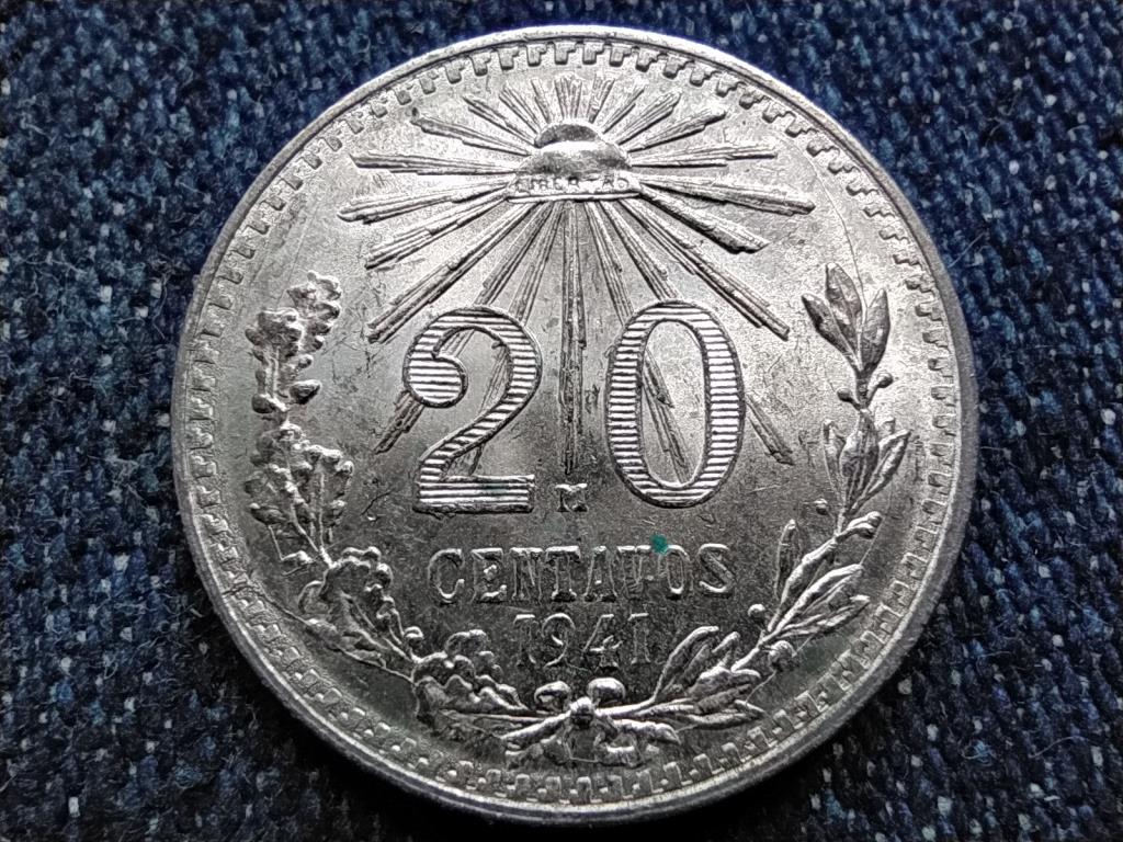 Mexikó Mexikói Egyesült Államok (1905-) .720 ezüst 20 centavó