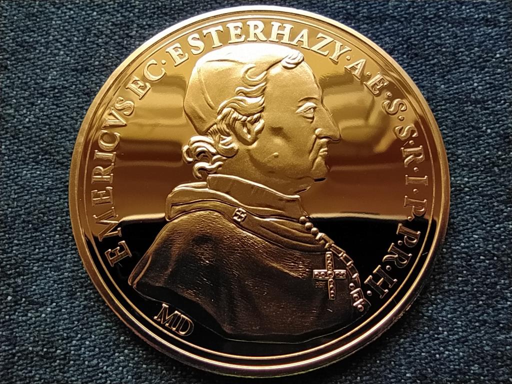 Magyar aranyóriások Aranyérem Eszterházy Imre pappá szentelésének emlékére 1738 utánveret