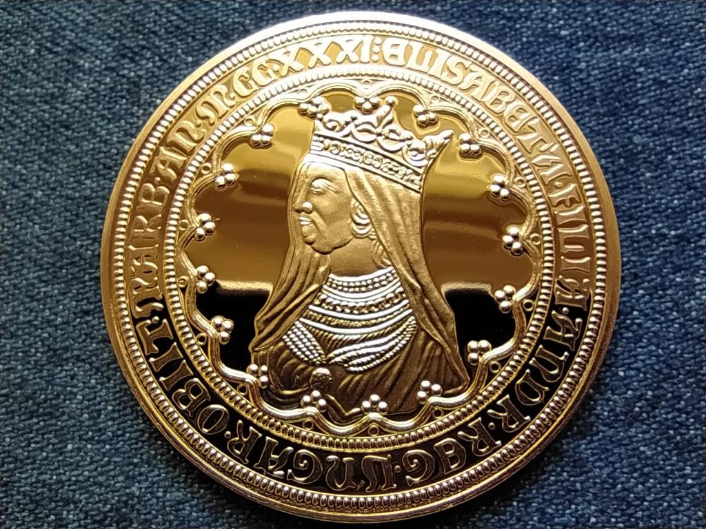 Magyar aranyóriások 6 aranydukát Szent Erzsébet emlékérem 1619 körül utánveret