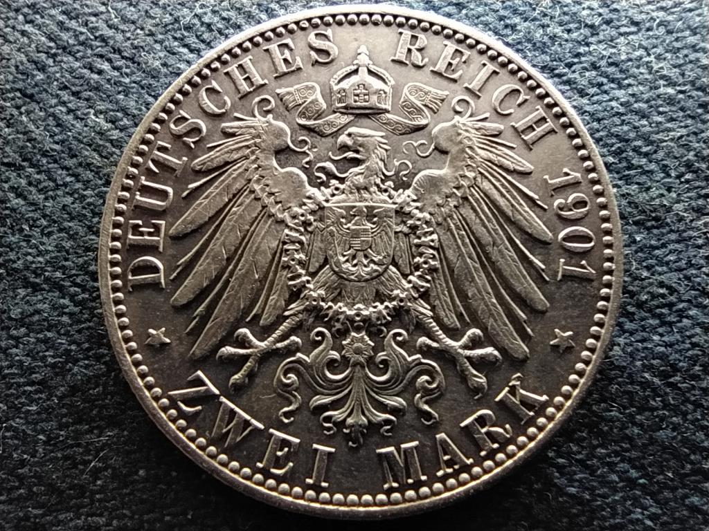 Poroszország II. Vilmos (1888-1918) .900 ezüst 2 márka