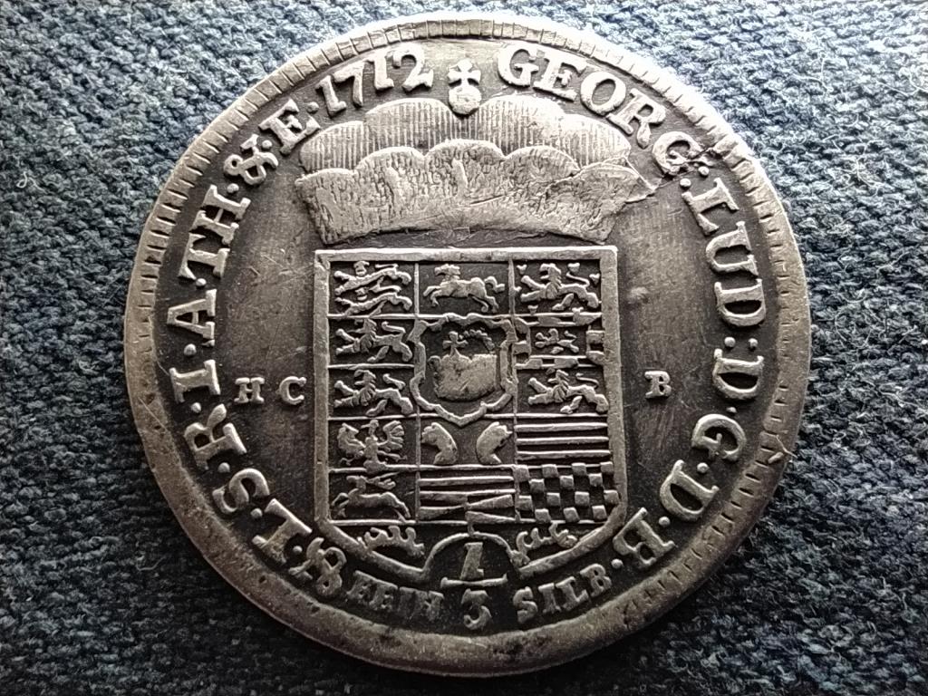 Német államok Brunswick-Lüneburg Hercegség Harz - Ausbeute I. György ezüst 1/3 tallér
