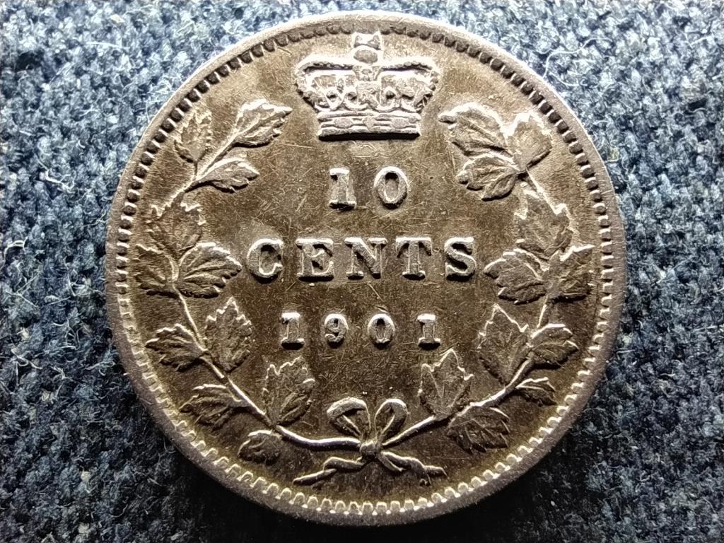 Kanada Viktória (1837-1901) .925 ezüst 10 Cent