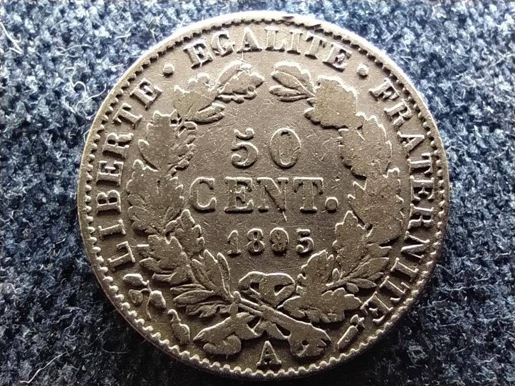 Franciaország Harmadik Köztársaság (1870-1940) .835 ezüst 50 Centimes