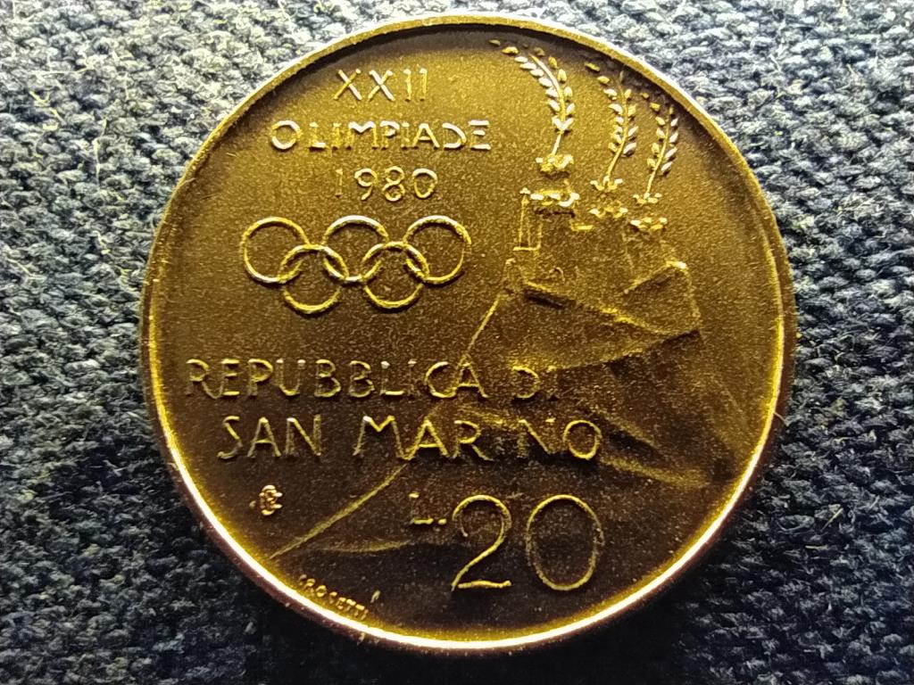 San Marino Nyári Olimpia 1980 Moszkva Rúdugrás 20 Líra
