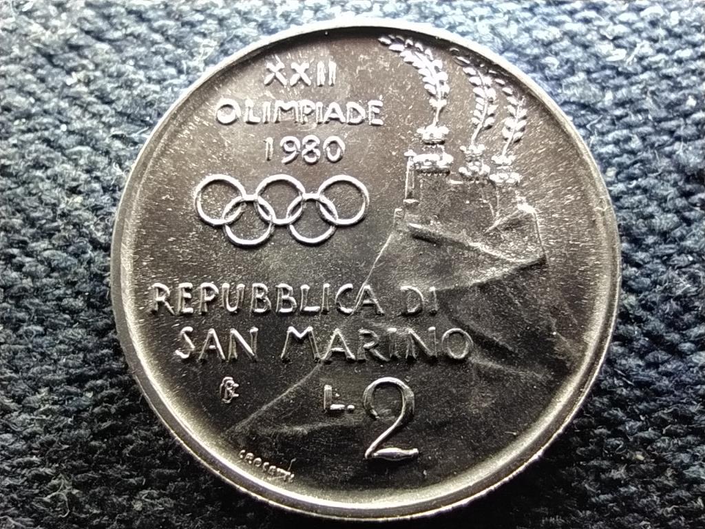 San Marino Nyári Olimpia 1980 Moszkva Labdarúgás 2 Líra