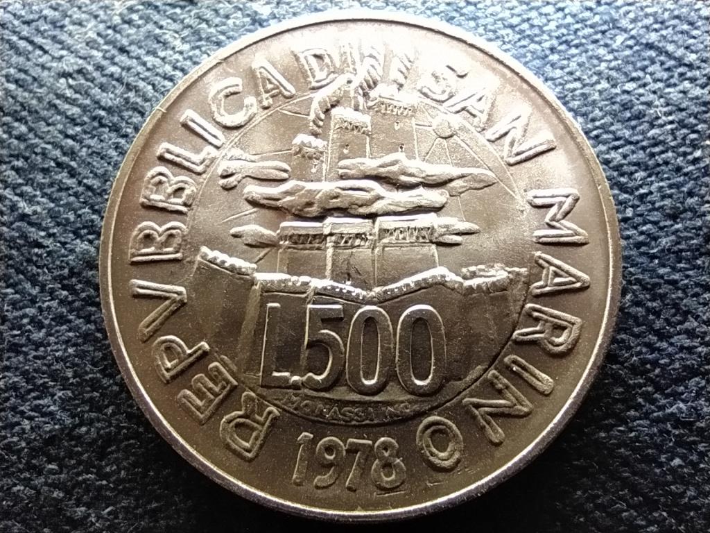 San Marino Köztársaság (1864-) .835 ezüst 500 Líra