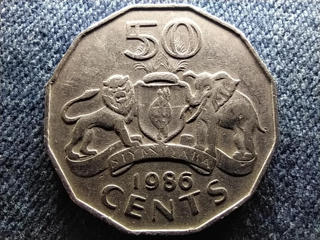 Szváziföld III. Mswati (1986-2018) 50 cent