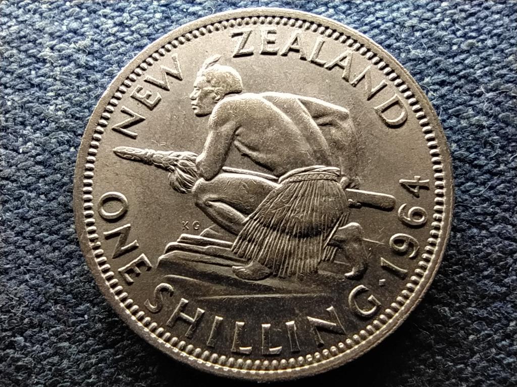 Új-Zéland II. Erzsébet 1 shilling