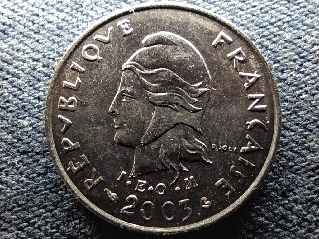 Új-Kaledónia Francia tengerentúli terület (1946-tól) 10 frank