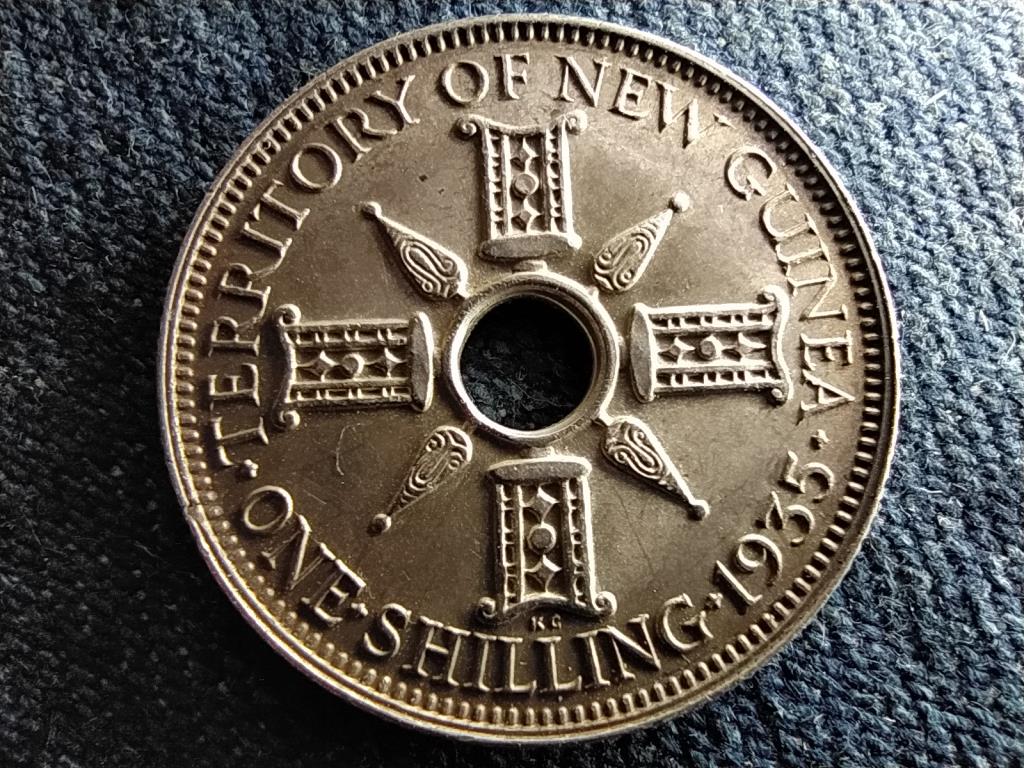 Pápua Új-Guinea V. György (1915-1936) .925 ezüst 1 Shilling