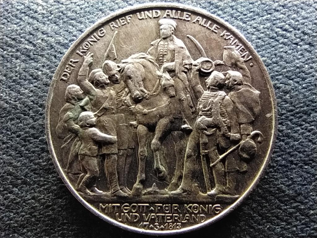 Poroszország Napóleon feletti győzelem Lipcsében .900 ezüst 2 márka