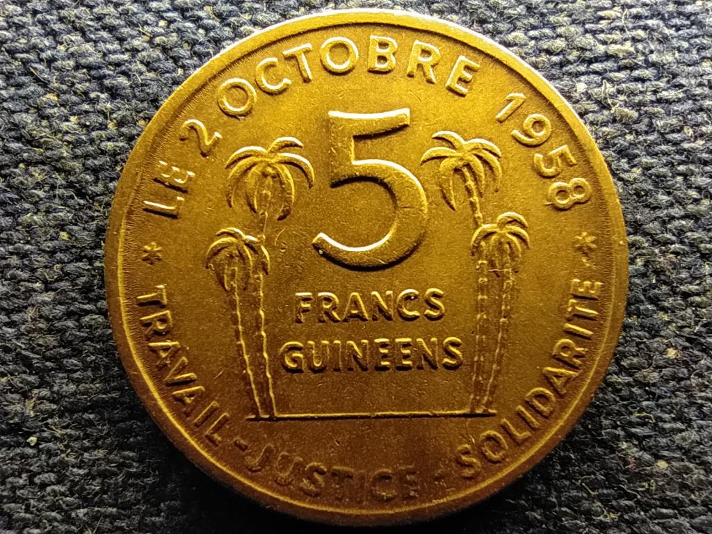 Guinea Köztársaság (1958-) 5 guineai frank