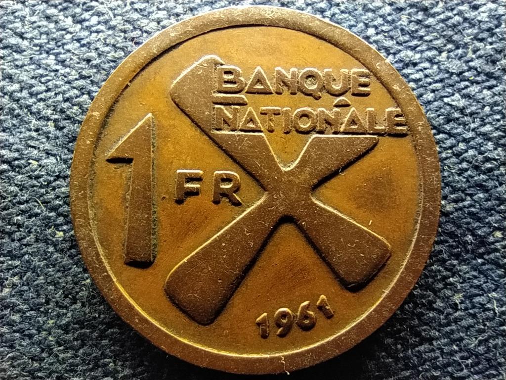 Kongó (Zaire) Katanga (Democratic Republic of the Congo) 1 frank