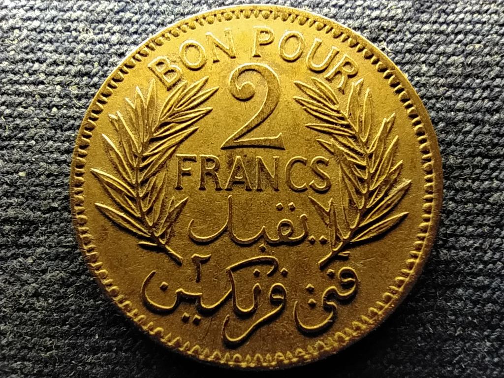 Tunézia II. Ahmad (1929-1942) 2 frank