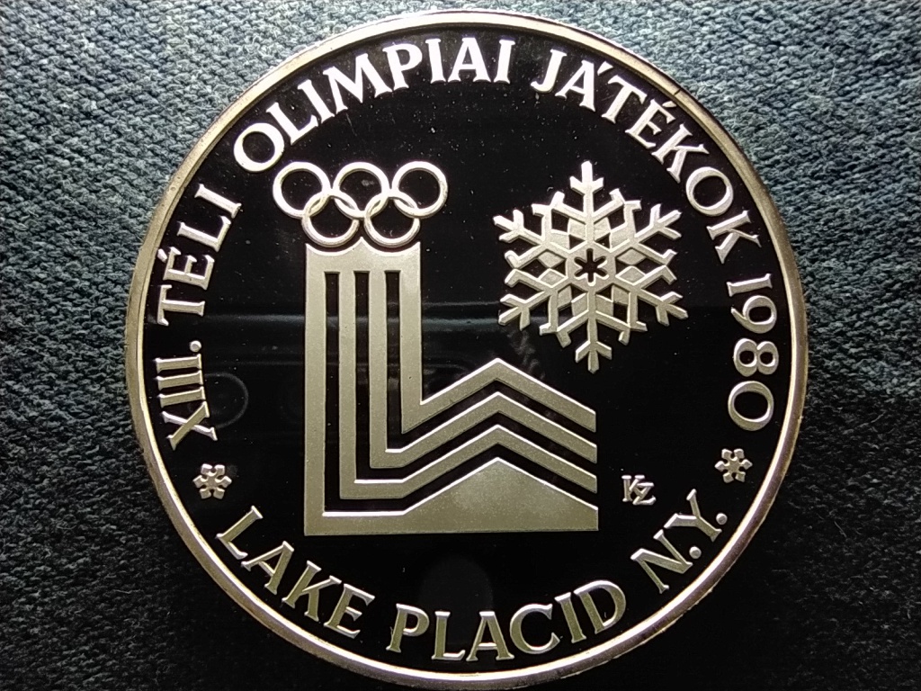 Magyarország XIII. Téli olimpiai játékok Lake Placid .640 Ezüst 500 Forint 