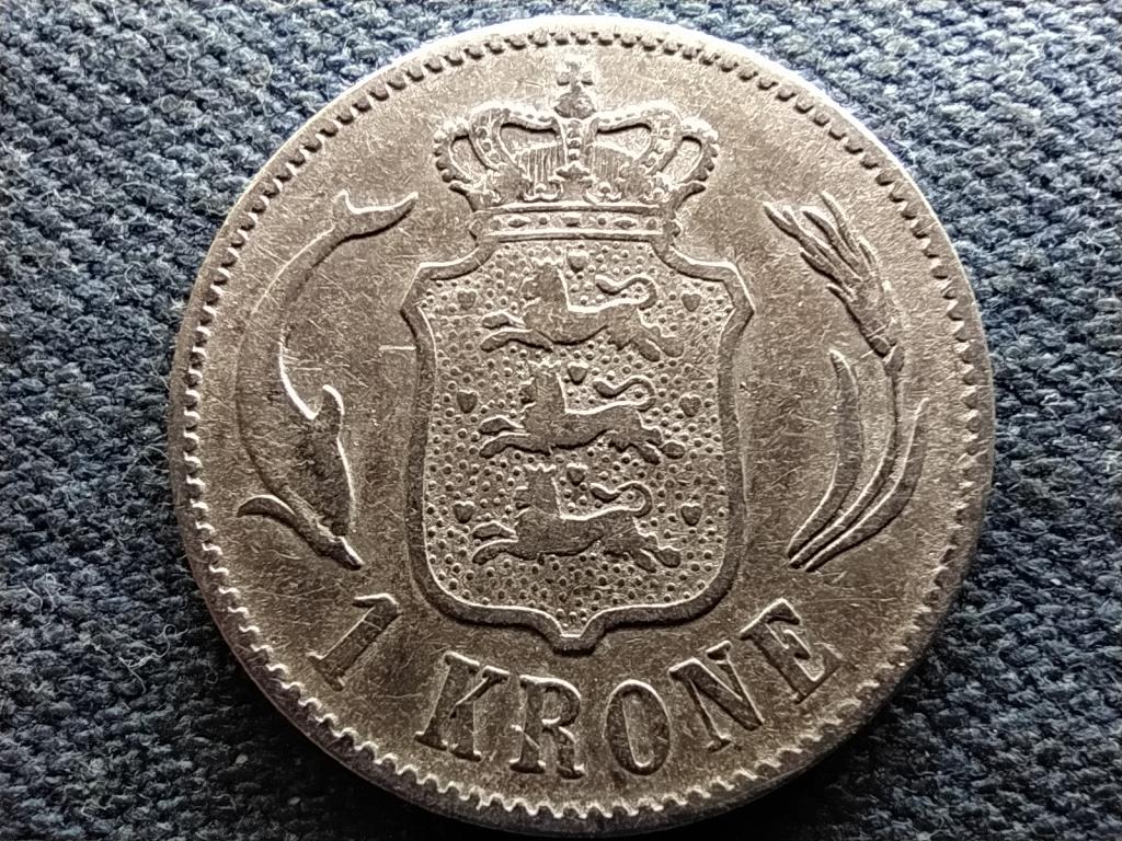 Dánia IX. Keresztély (1863-1906) .800 ezüst 1 Korona