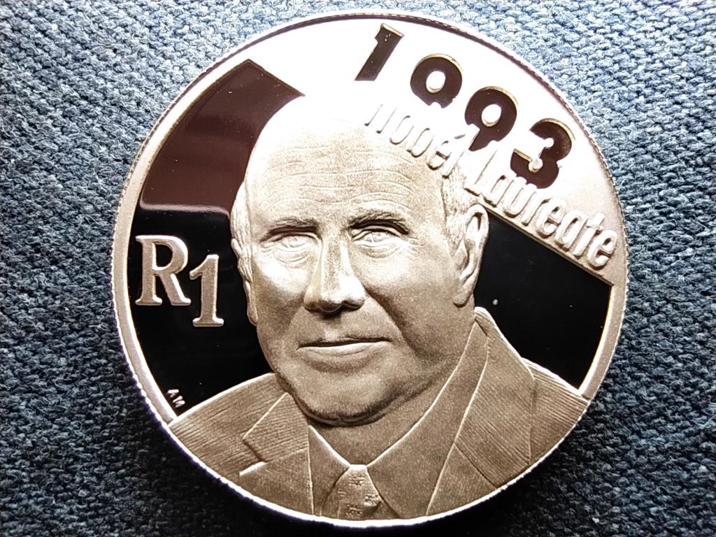 Dél-Afrikai Köztársaság Nobel-díjasok sorozat De Klerk.925 ezüst 1 Rand