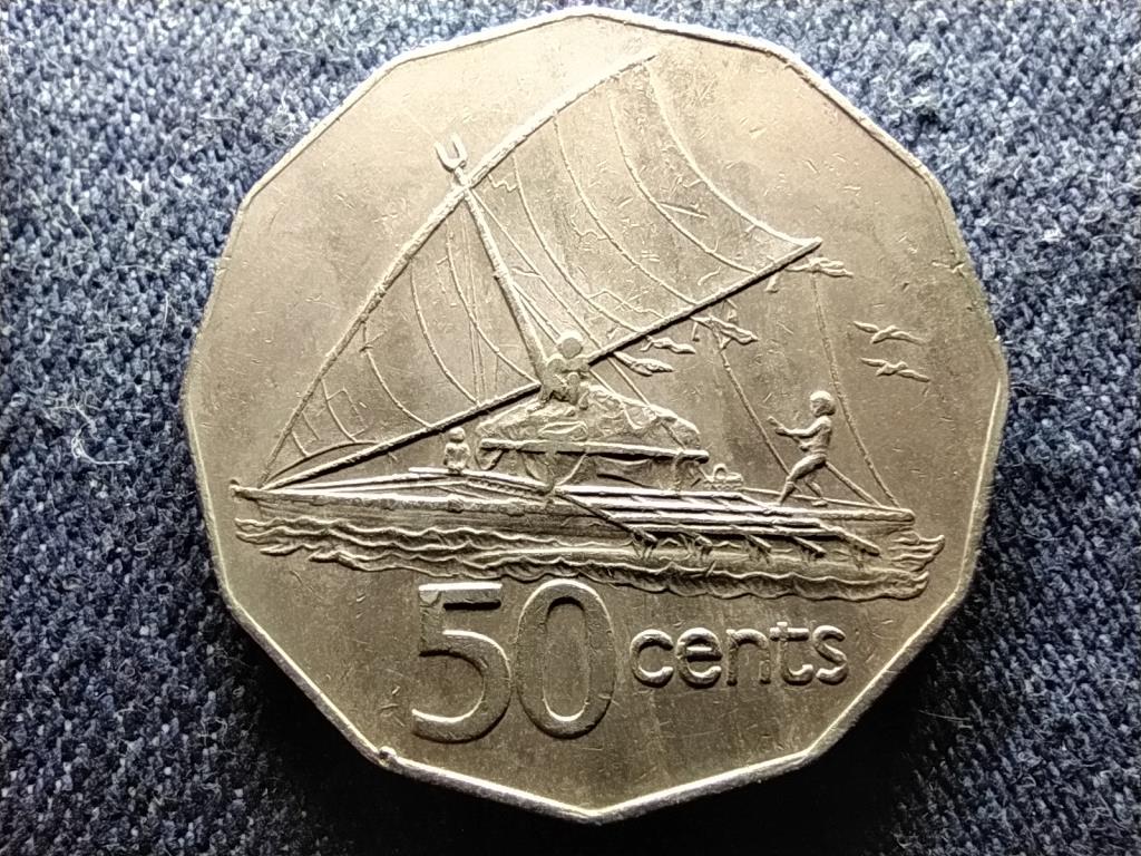 Fidzsi-szigetek II. Erzsébet 50 cent