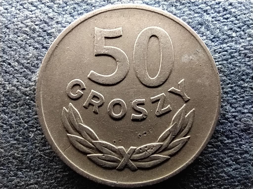 Lengyelország Második Köztársaság (1944-1952) 50 groszy réz-nikkel