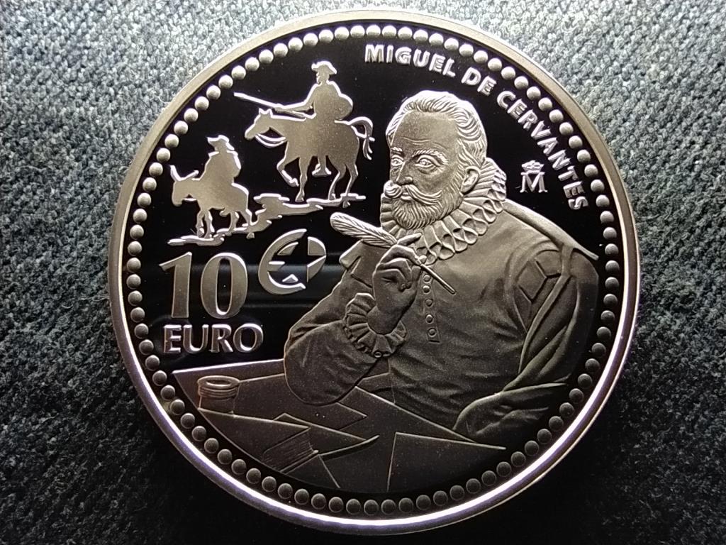 Spanyolország Miguel de Cervantes .925 ezüst 10 Euro