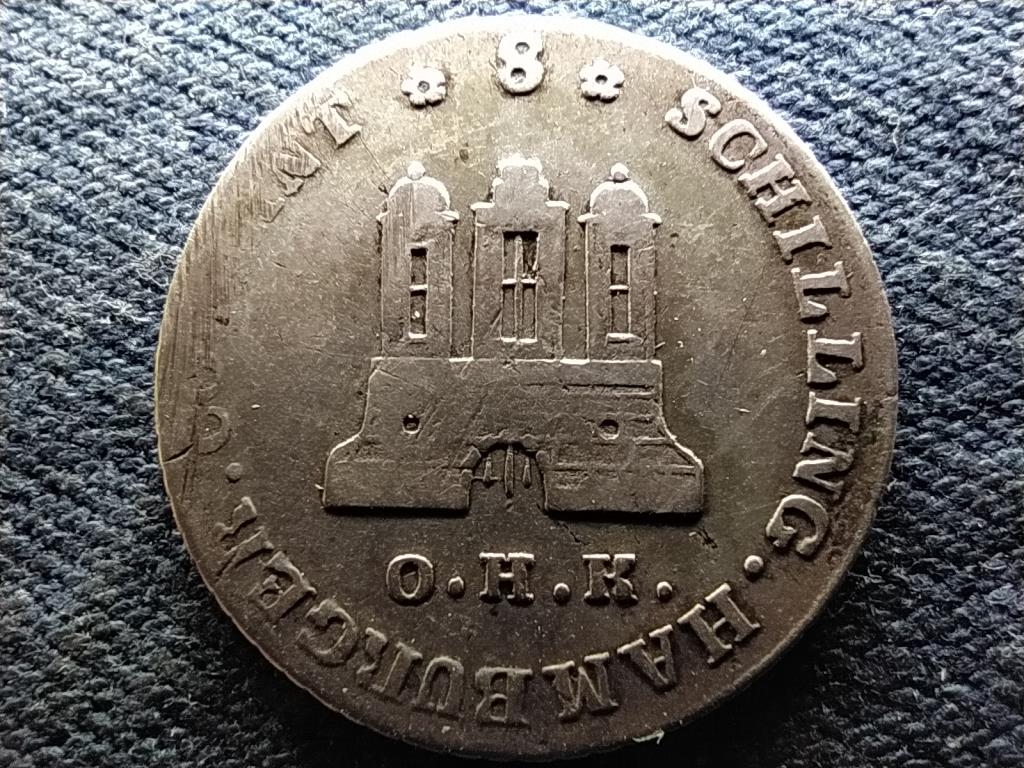 Német Államok Szabad Hanzaváros Hamburg (1324-1922) .625 ezüst 8 schilling