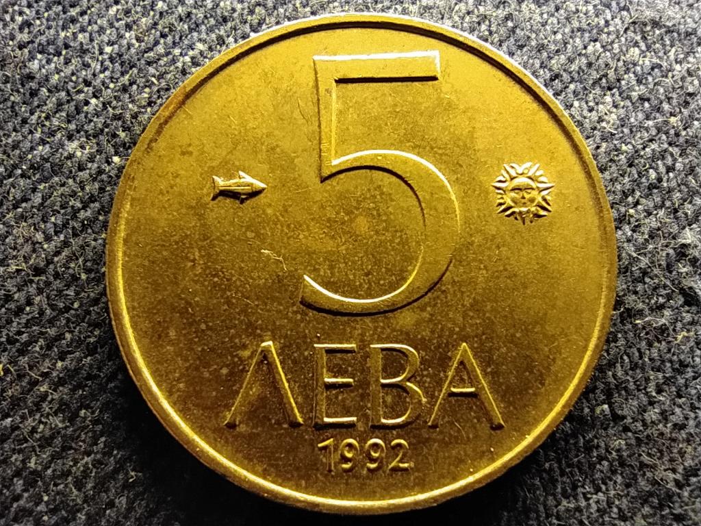 Bulgária Köztársaság (1990-) 5 Leva