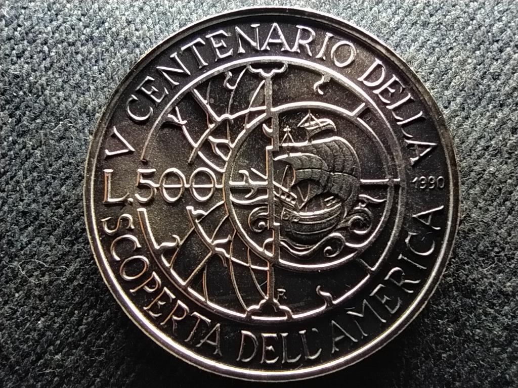 Olaszország Colombo .835 ezüst 500 Líra